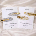 To have and to hold your hair back Bride/Bridesmaid keepsake hair clips